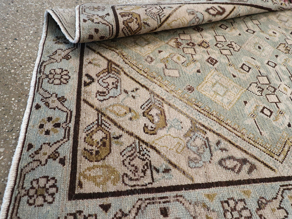 Vintage Persian Malayer Throw Rug, No.32853 - Staging