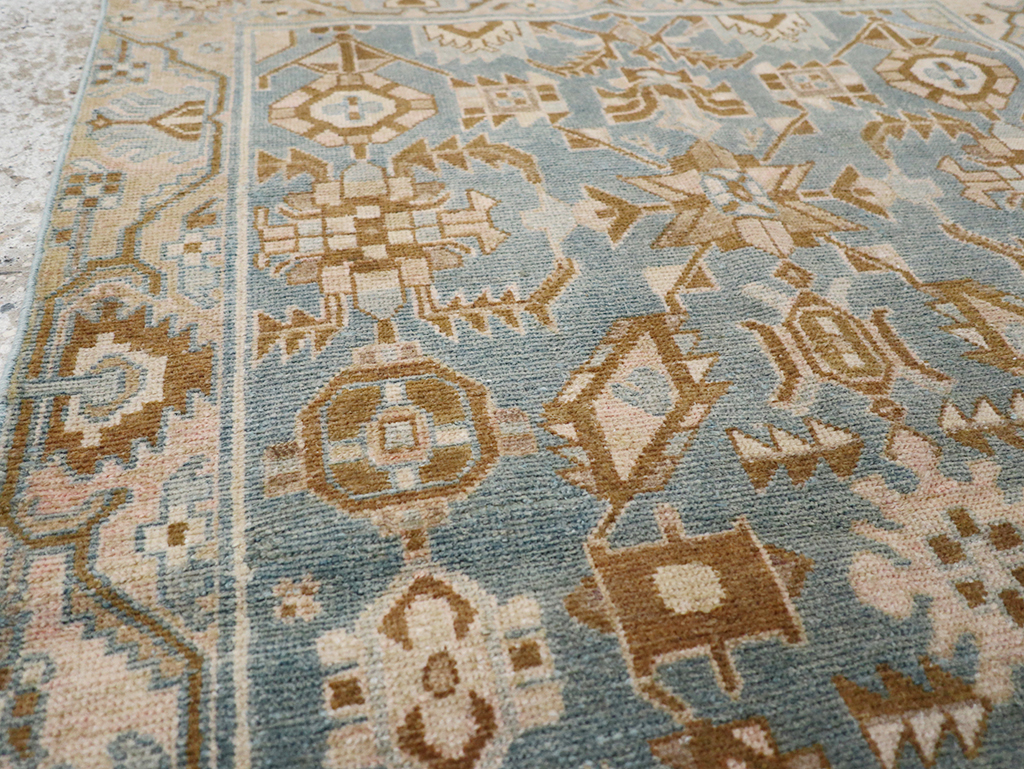 Vintage Persian Malayer Throw Rug, No.32854 - Staging