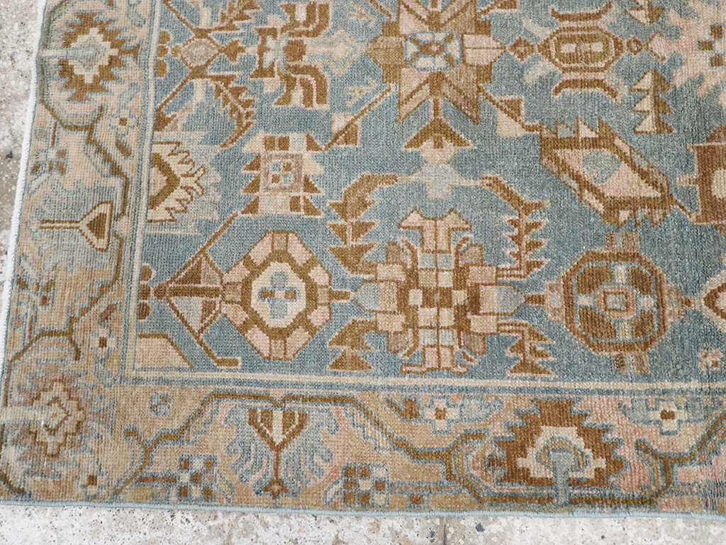 Vintage Persian Malayer Throw Rug, No.32854 - Staging