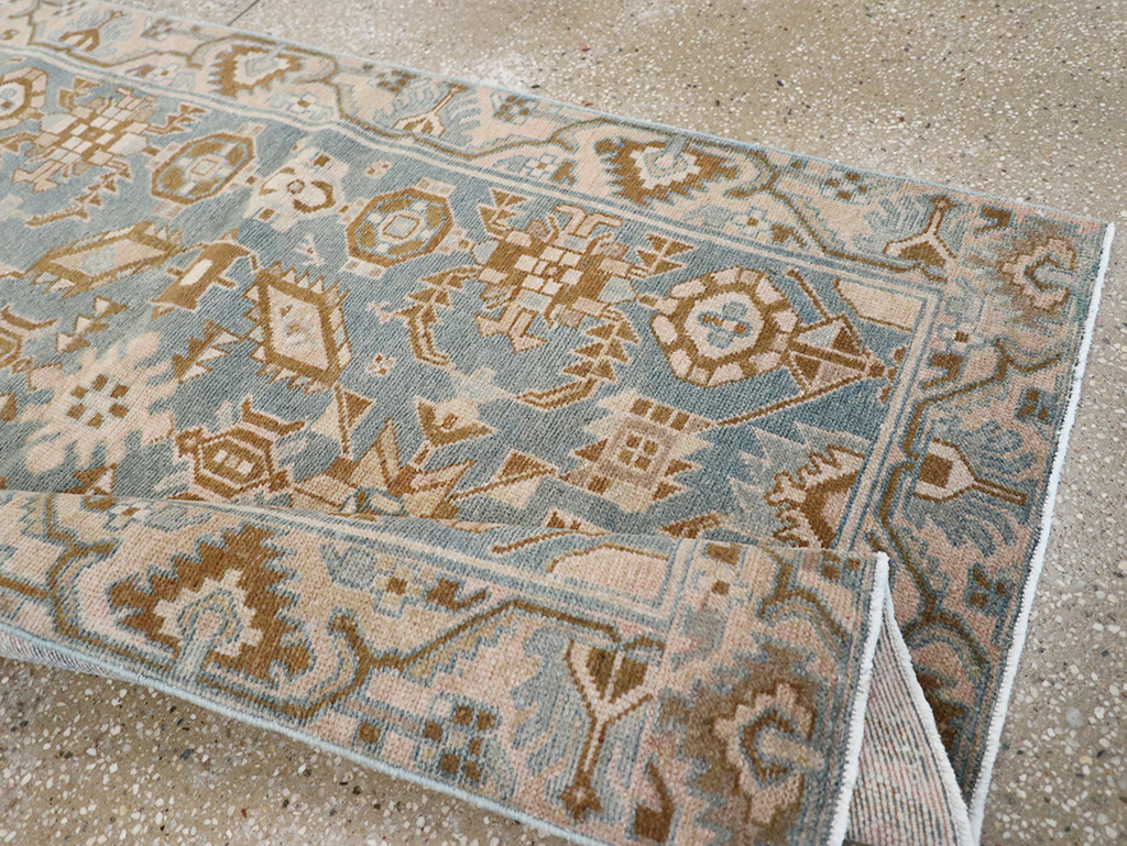 Vintage Persian Malayer Throw Rug, No.32854 - Staging