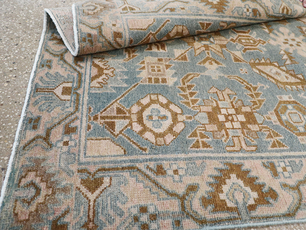 Vintage Persian Malayer Throw Rug, No.32854 - Staging