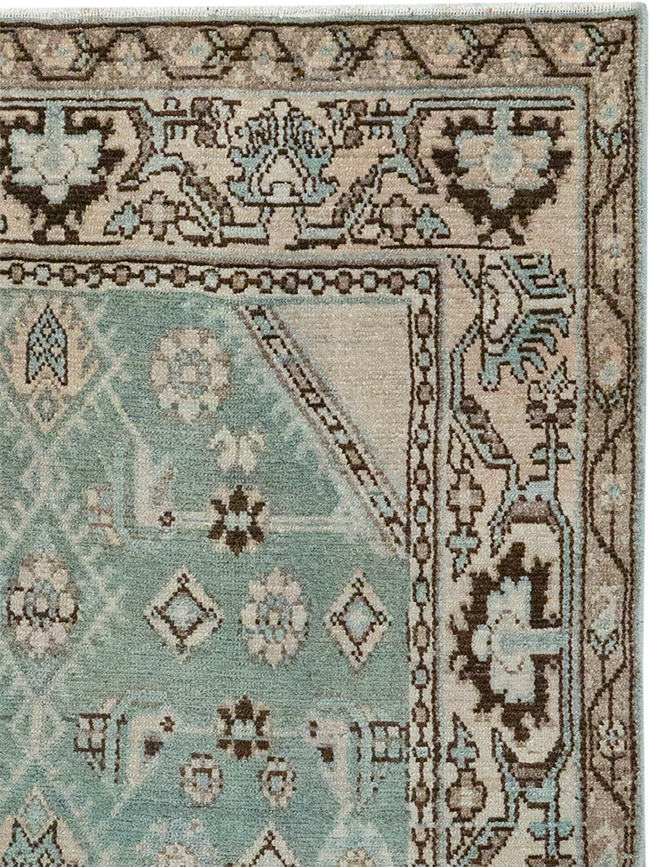 Vintage Persian Malayer Throw Rug, No.32855 - Staging