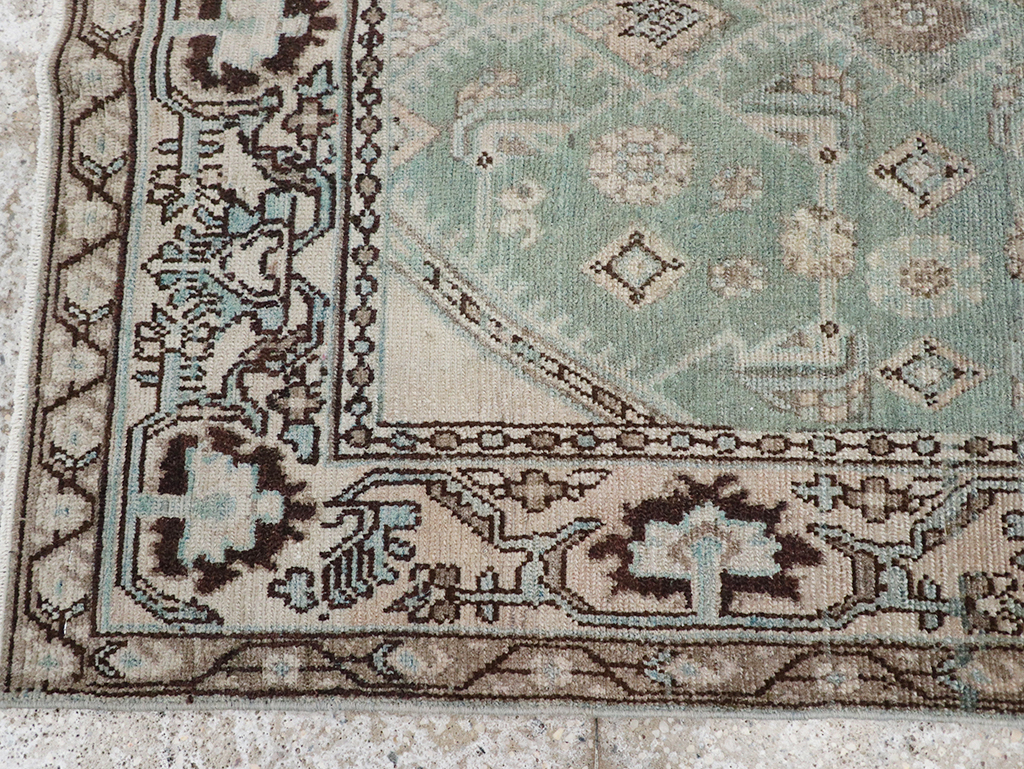 Vintage Persian Malayer Throw Rug, No.32855 - Staging