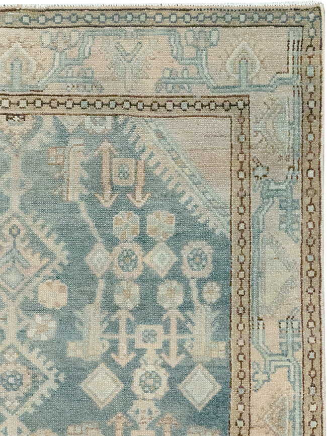 Vintage Persian Malayer Throw Rug, No.32856 - Staging