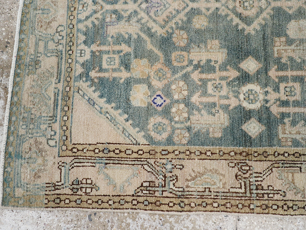 Vintage Persian Malayer Throw Rug, No.32856 - Staging