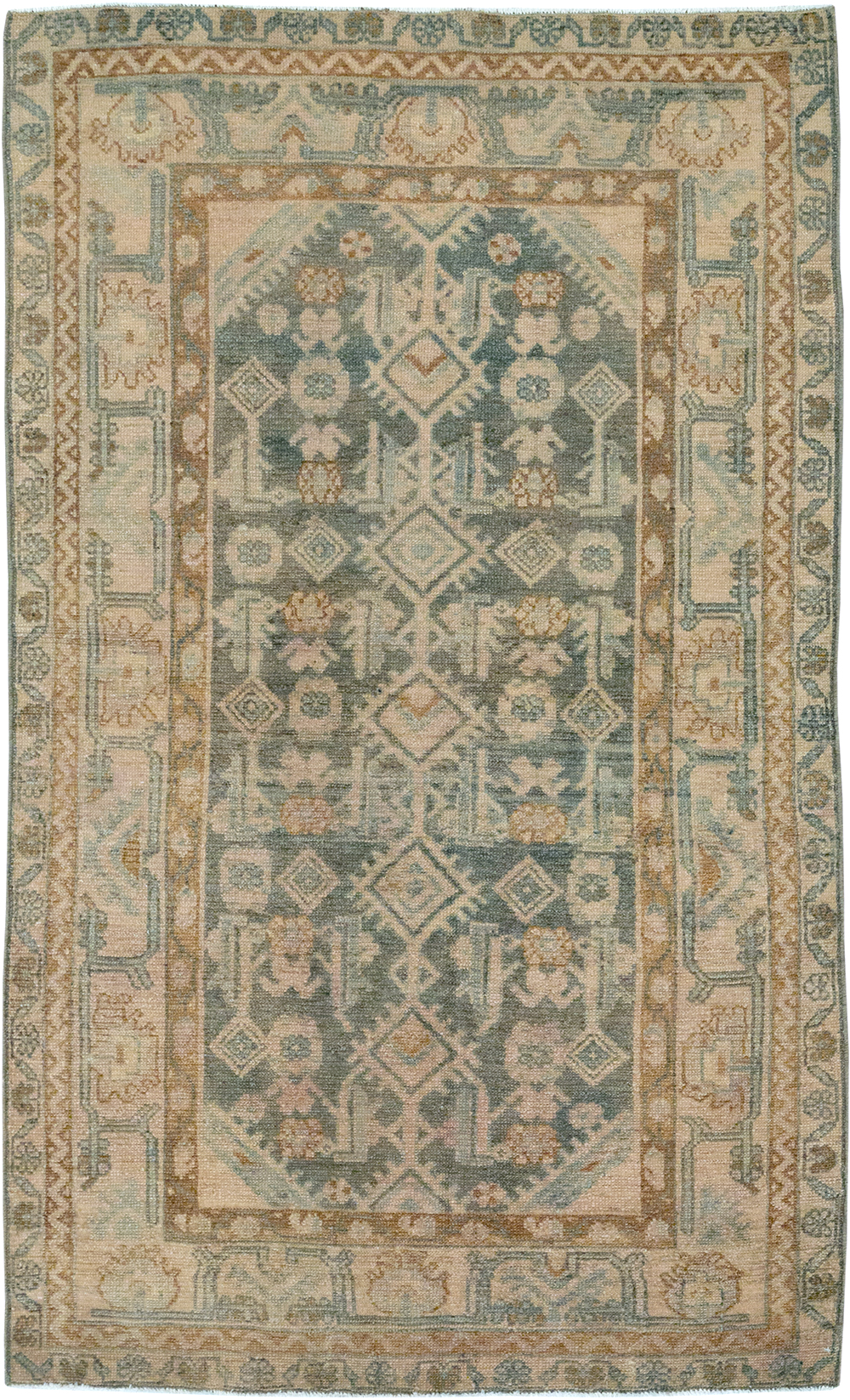 Vintage Persian Malayer Rug, No.32858 - Staging