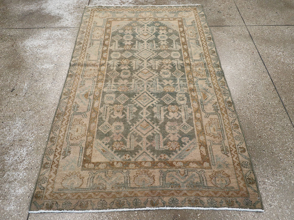 Vintage Persian Malayer Rug, No.32858 - Staging