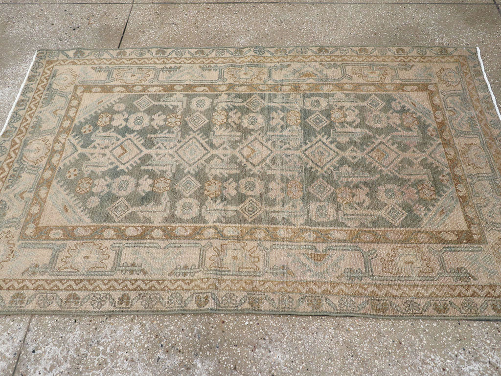 Vintage Persian Malayer Rug, No.32858 - Staging