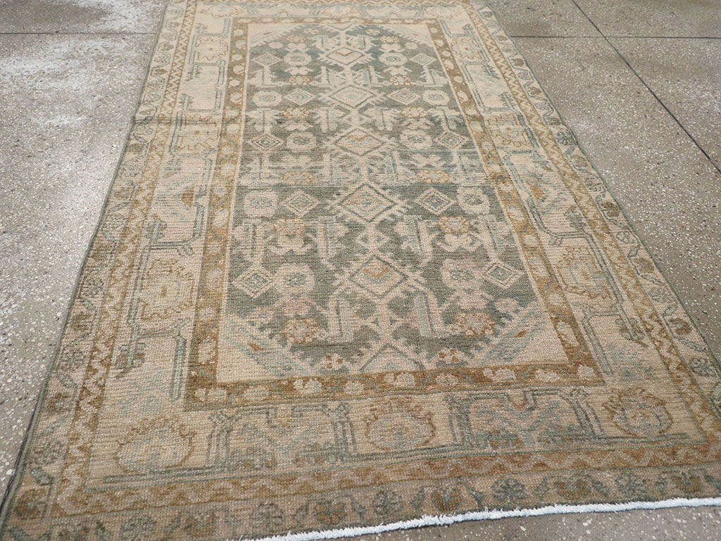 Vintage Persian Malayer Rug, No.32858 - Staging