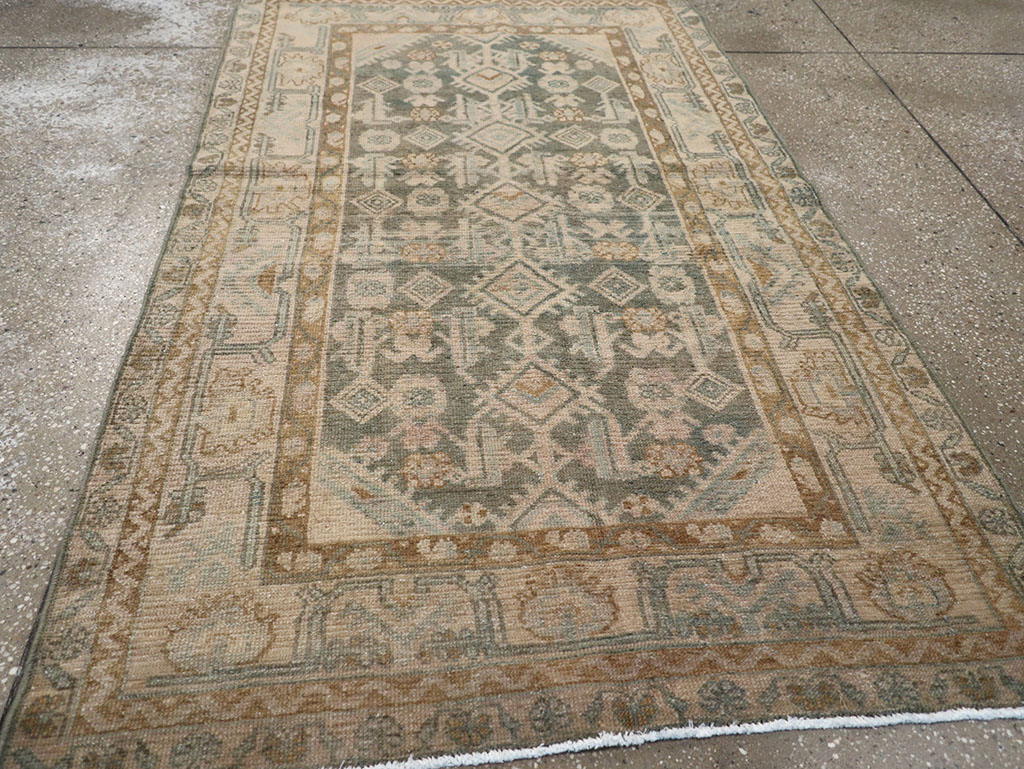 Vintage Persian Malayer Rug, No.32858 - Staging