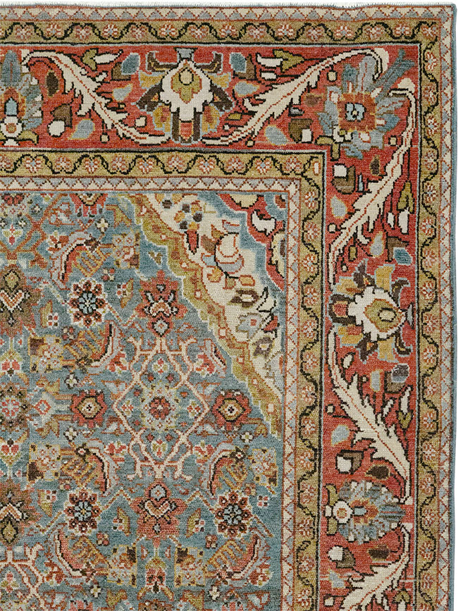 Vintage Persian Malayer Gallery Rug, No.32859 - Staging