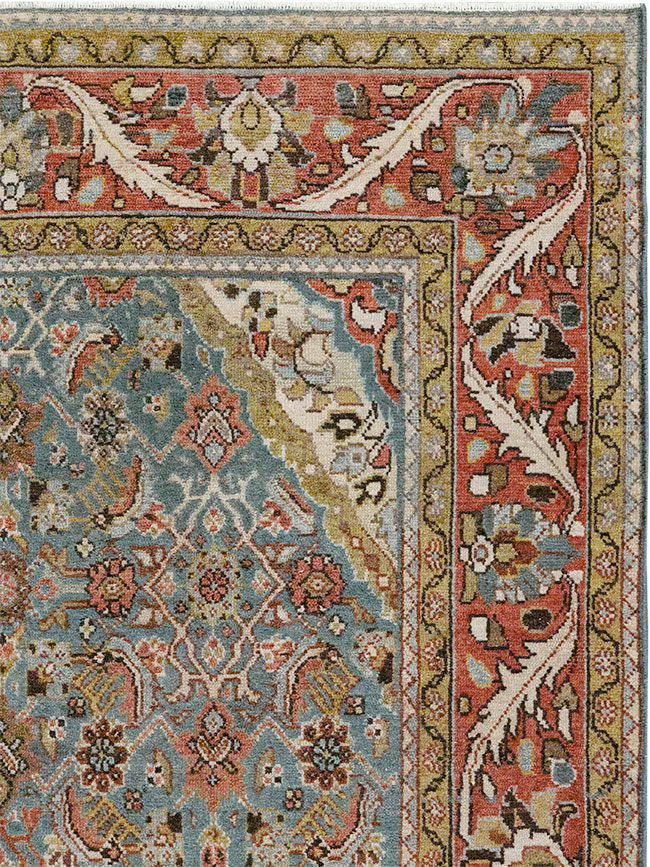 Vintage Persian Malayer Gallery Rug, No.32859 - Staging