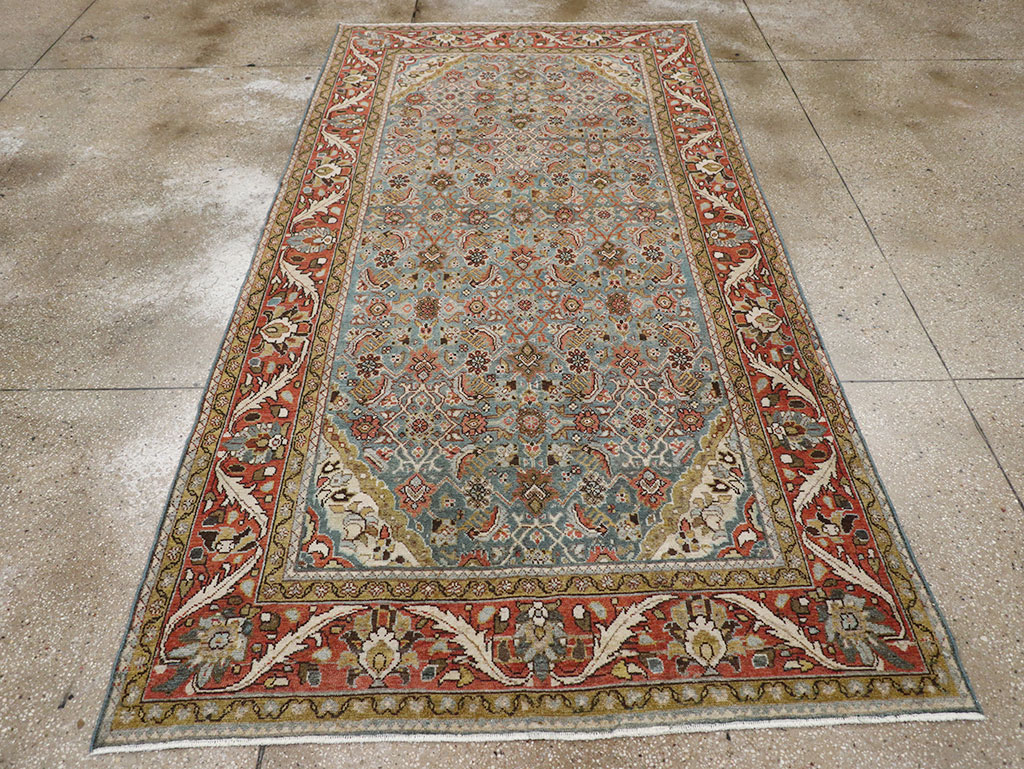 Vintage Persian Malayer Gallery Rug, No.32859 - Staging