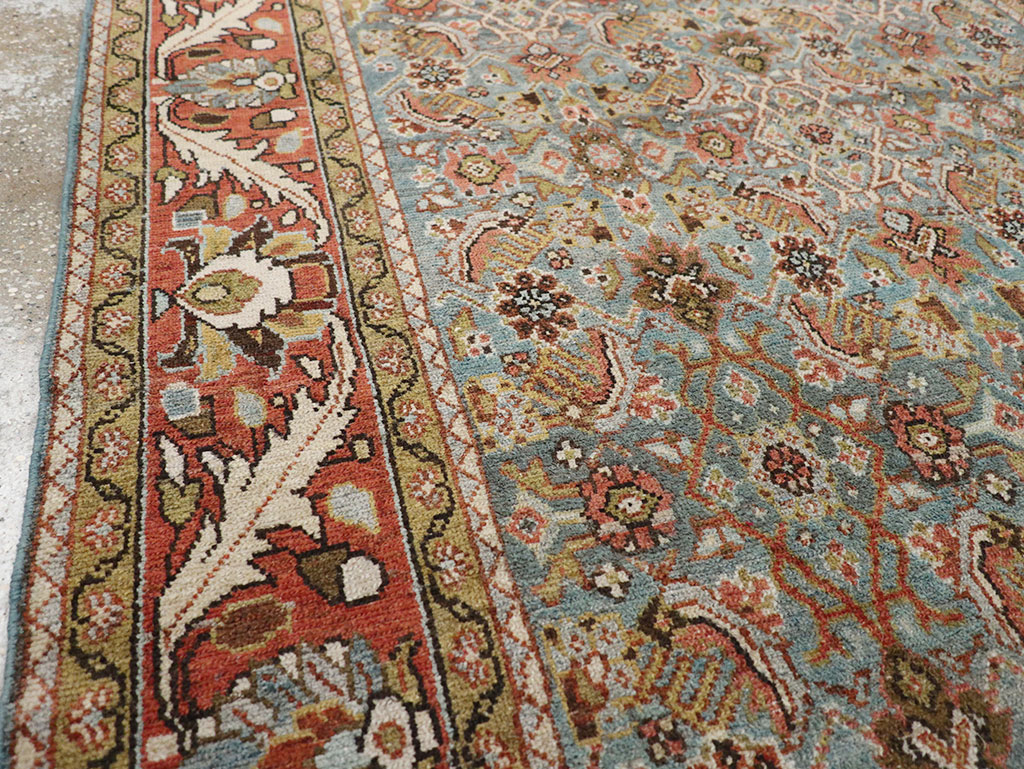 Vintage Persian Malayer Gallery Rug, No.32859 - Staging