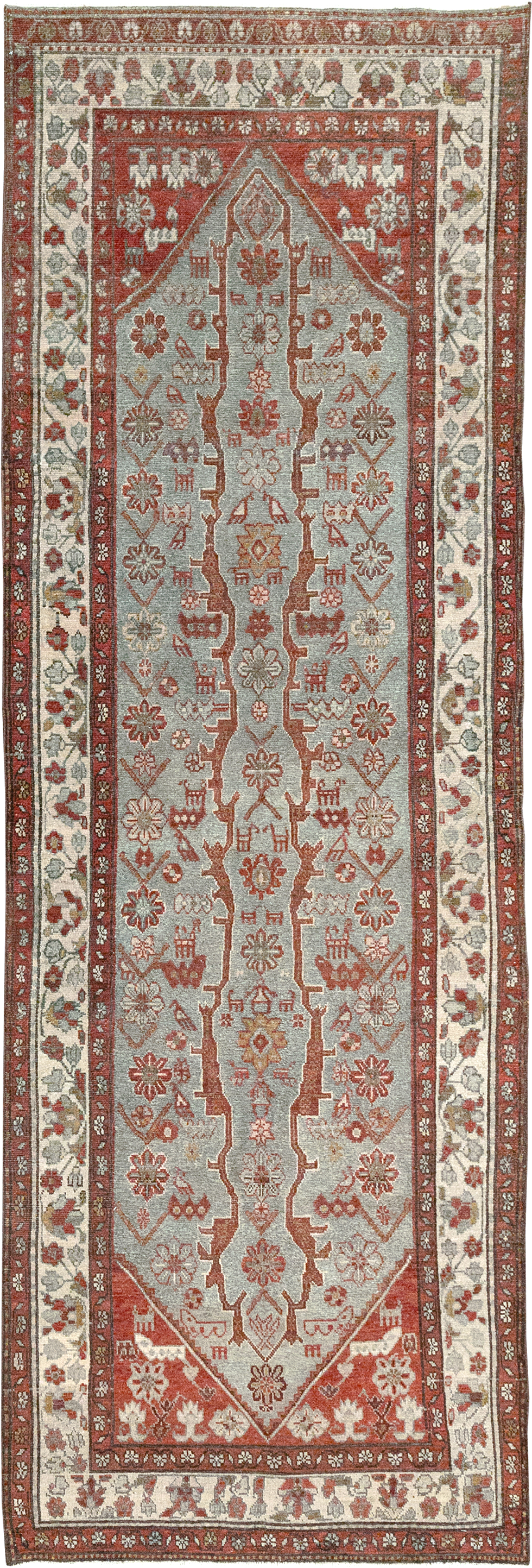 Antique Persian Malayer Runner, No.32861 - Staging