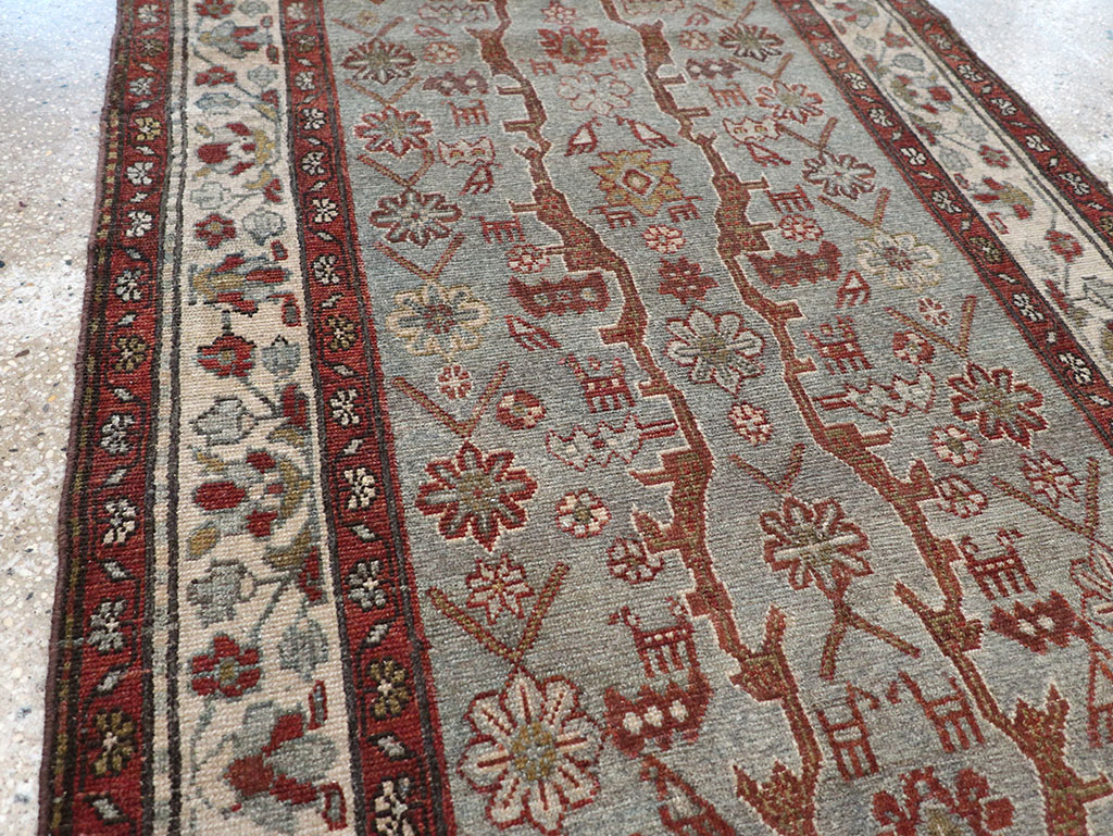 Antique Persian Malayer Runner, No.32861 - Staging
