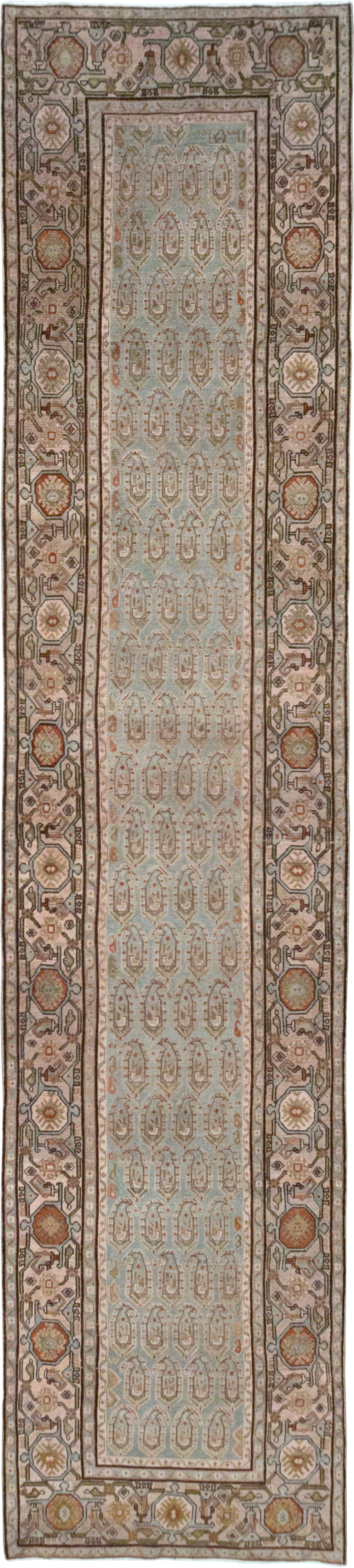 Vintage Persian Malayer Long Runner, No.32865 - Staging