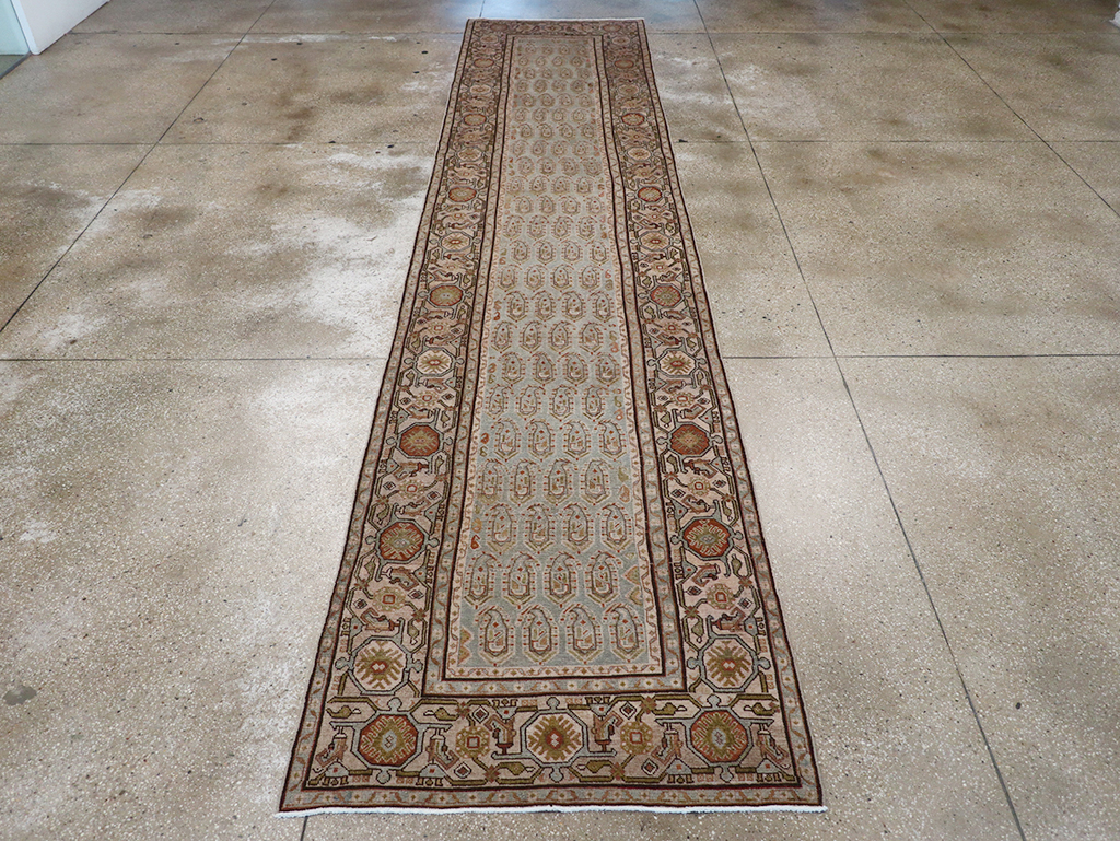 Vintage Persian Malayer Long Runner, No.32865 - Staging