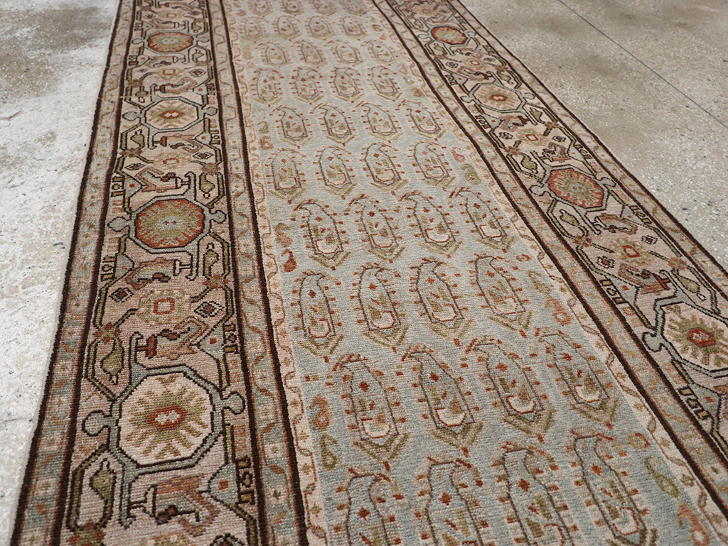 Vintage Persian Malayer Long Runner, No.32865 - Staging
