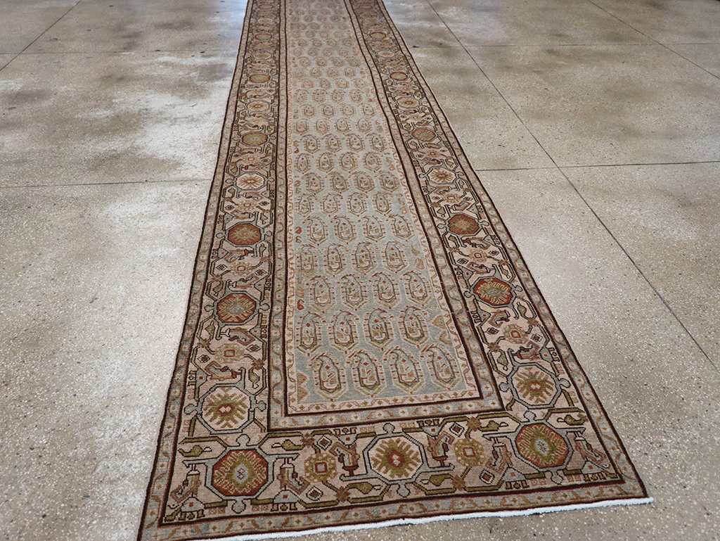 Vintage Persian Malayer Long Runner, No.32865 - Staging