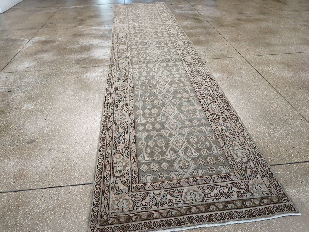 Vintage Persian Malayer Runner, No.32866 - Staging