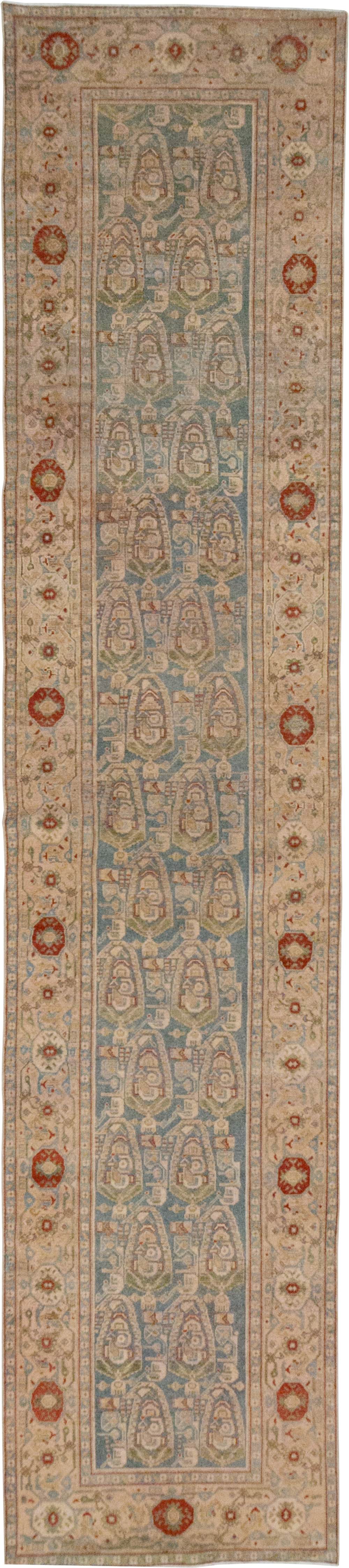 Vintage Persian Malayer Long Runner, No.32877 - Staging