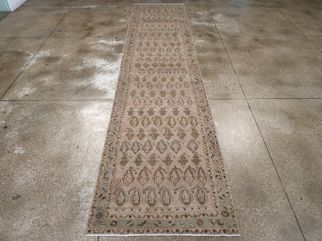 Vintage Persian Malayer Long Runner, No.32879 - Staging