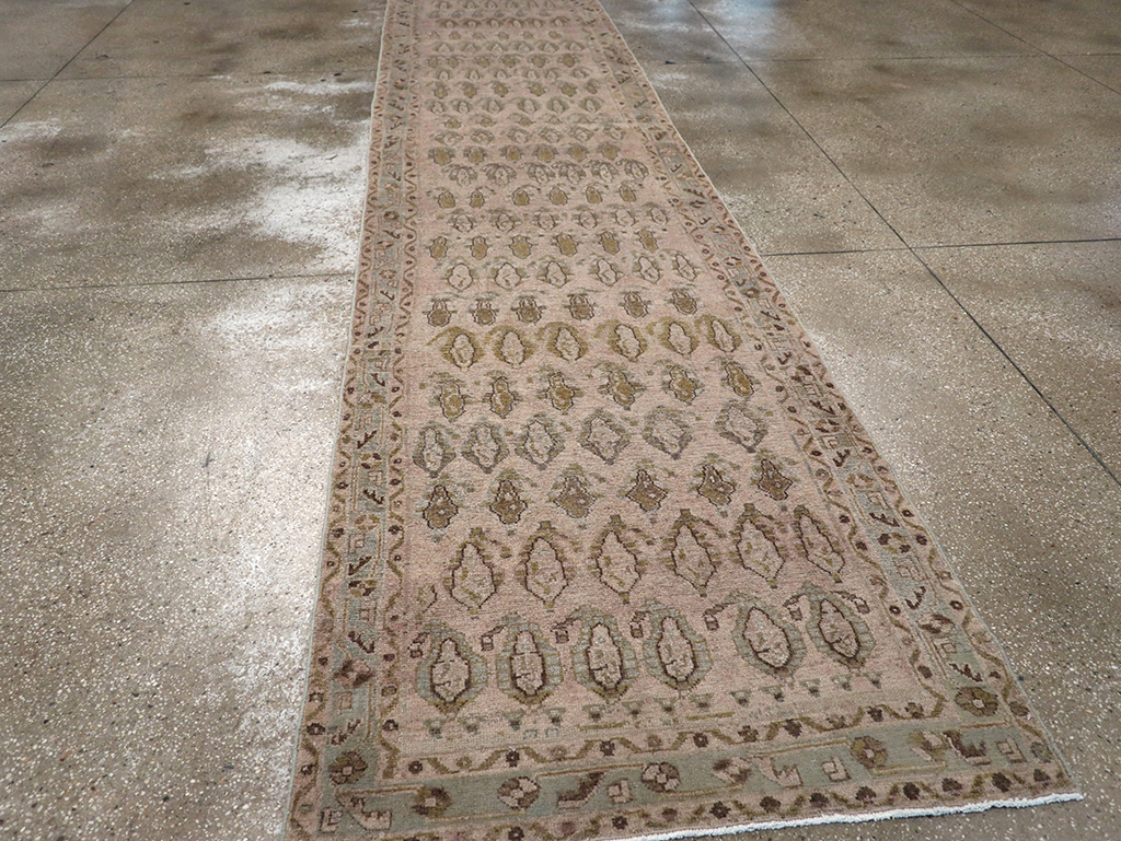 Vintage Persian Malayer Long Runner, No.32879 - Staging
