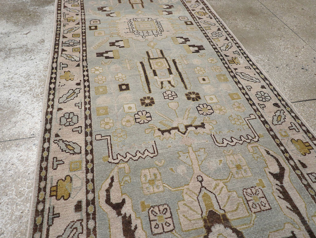 Vintage Persian Malayer Long Runner, No.32880 - Staging