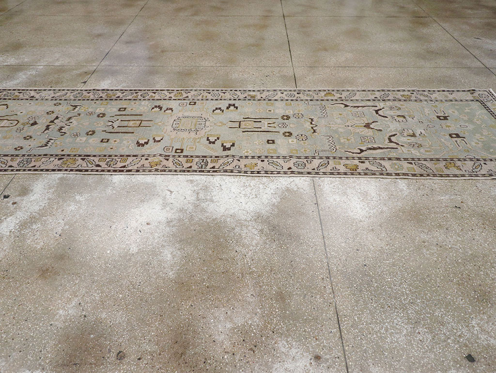 Vintage Persian Malayer Long Runner, No.32880 - Staging