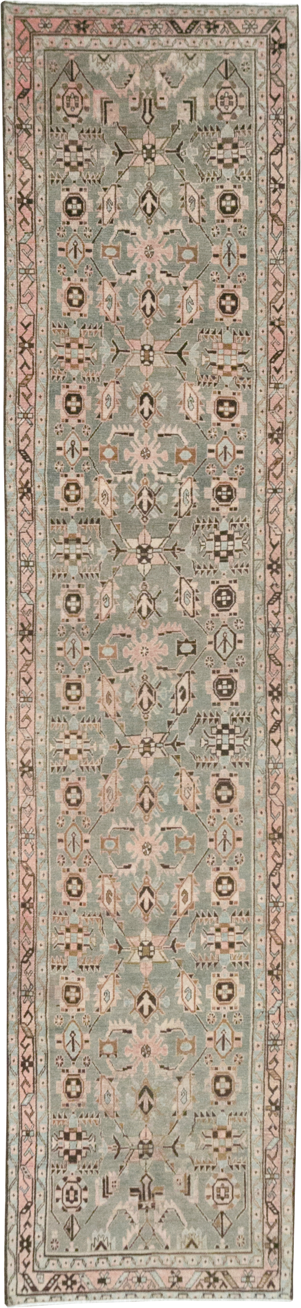 Vintage Persian Malayer Long Runner, No.32883 - Staging