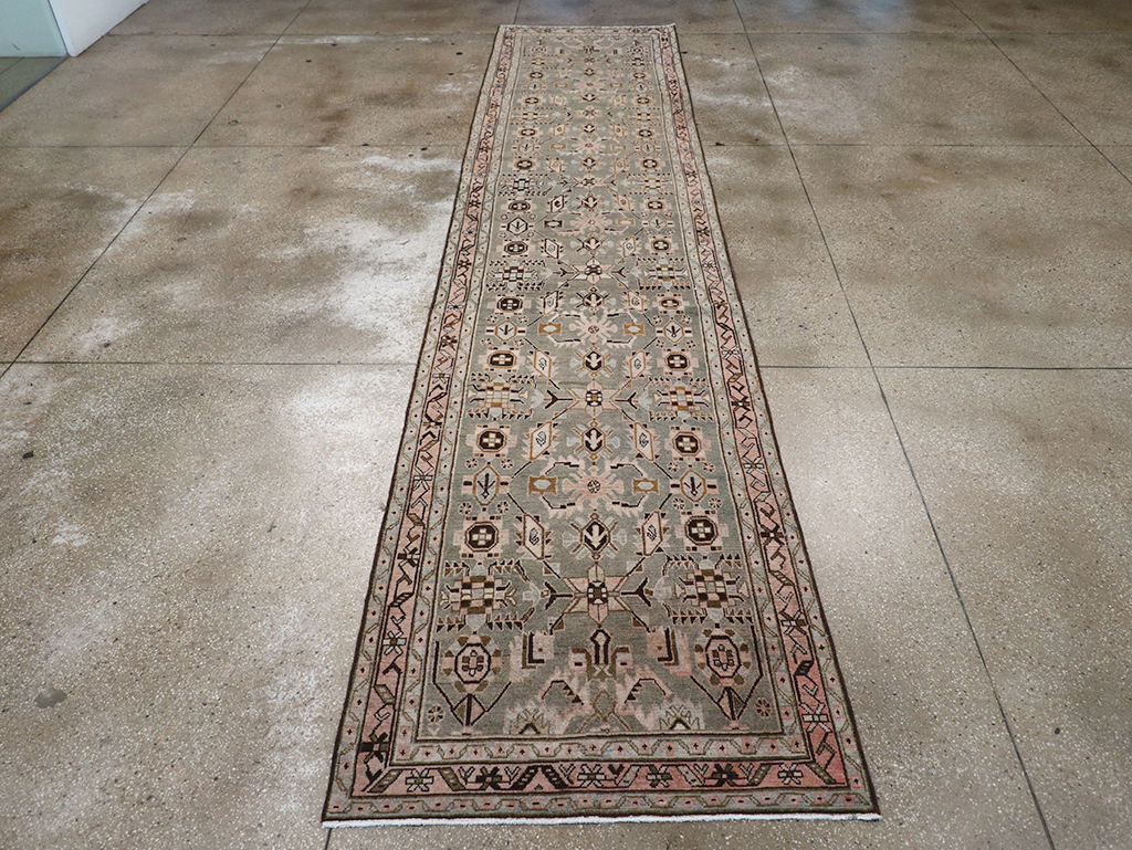 Vintage Persian Malayer Long Runner, No.32883 - Staging