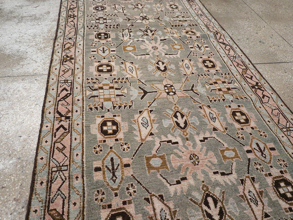 Vintage Persian Malayer Long Runner, No.32883 - Staging