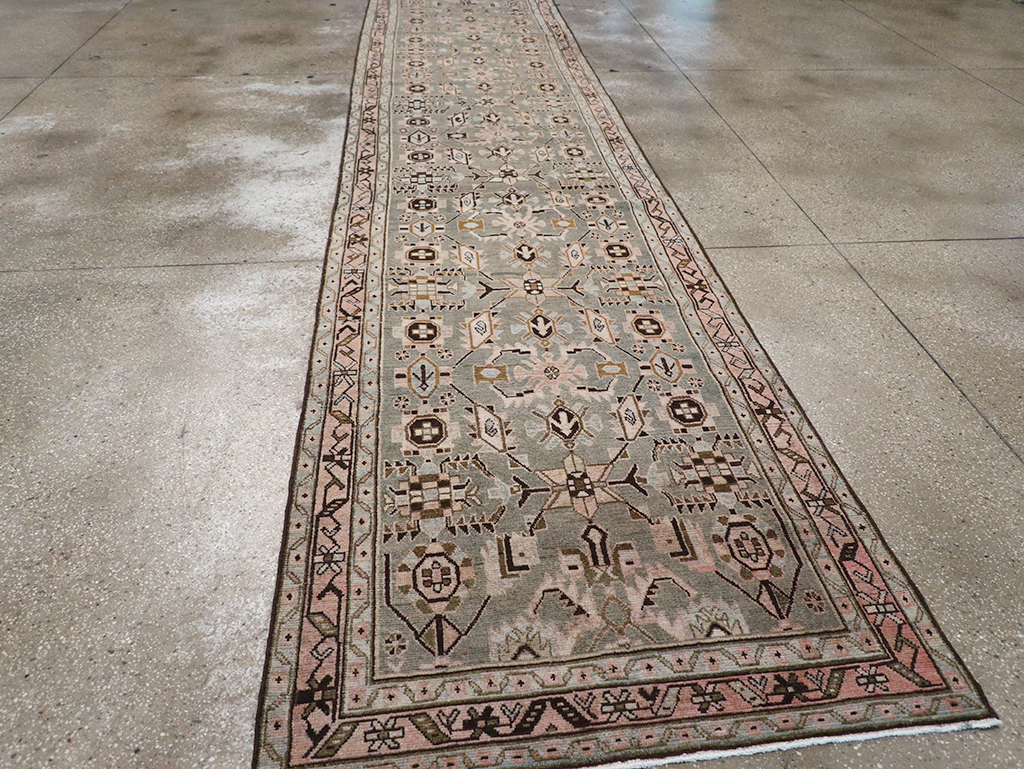 Vintage Persian Malayer Long Runner, No.32883 - Staging