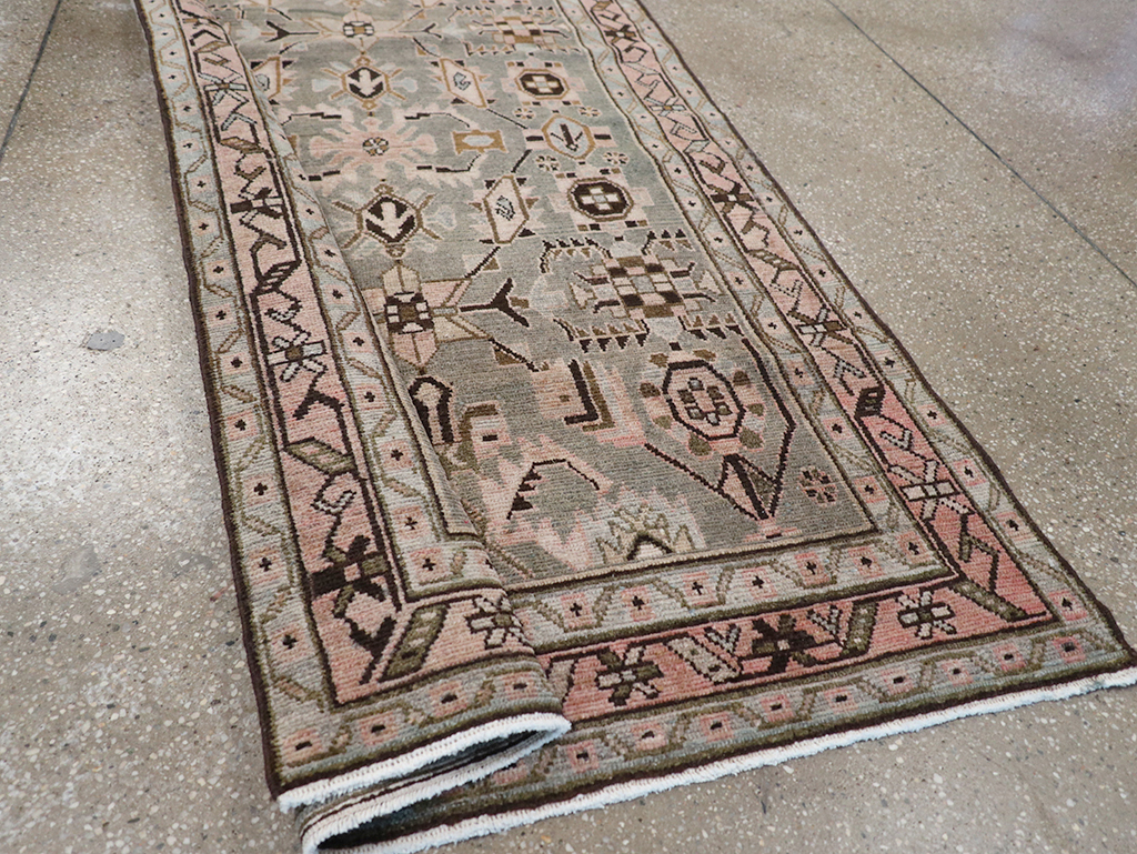 Vintage Persian Malayer Long Runner, No.32883 - Staging