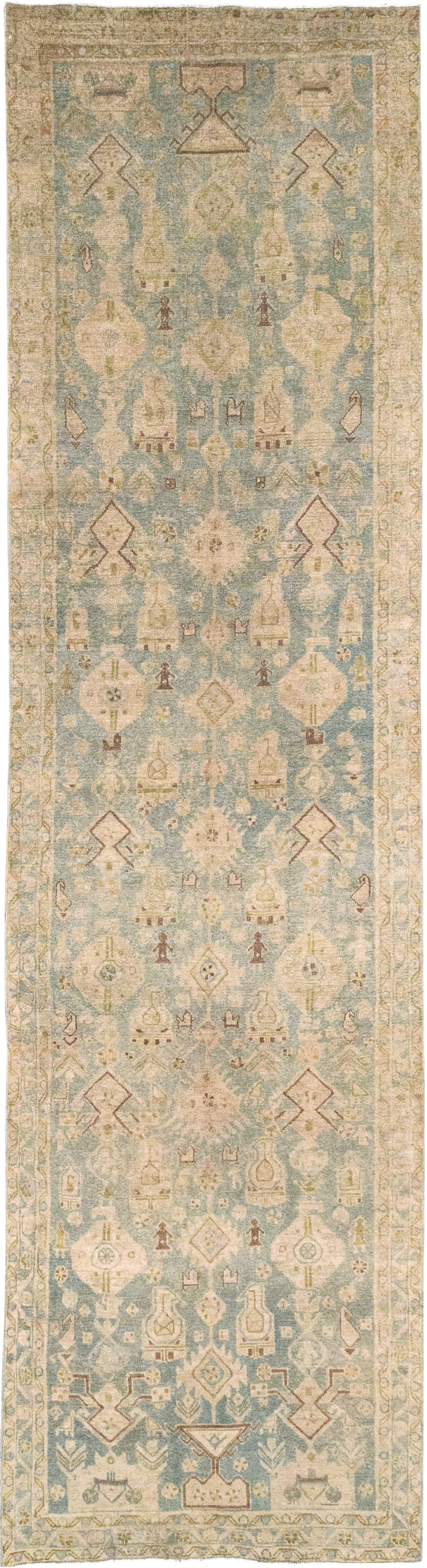 Vintage Persian Malayer Runner, No.32887 - Staging