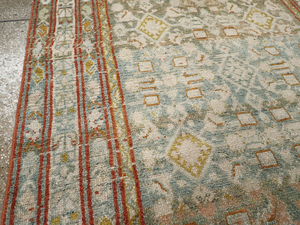 Antique Persian Malayer Accent Rug, No.32890 - Staging