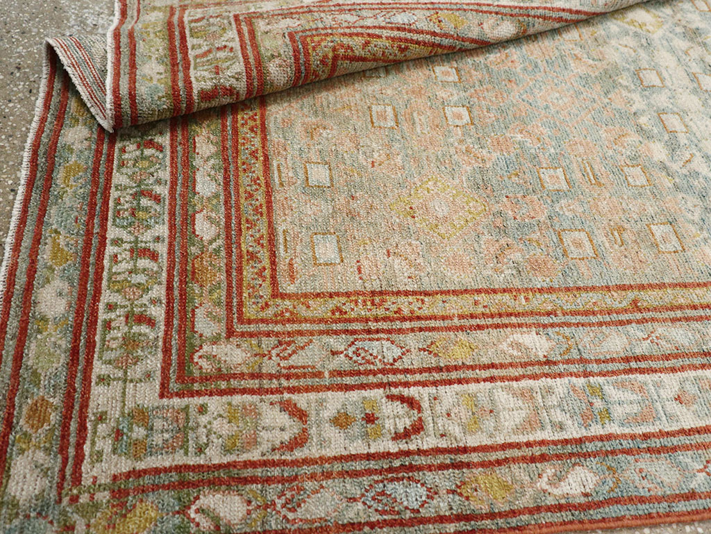 Antique Persian Malayer Accent Rug, No.32890 - Staging