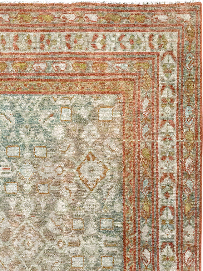 Antique Persian Malayer Accent Rug, No.32891 - Staging