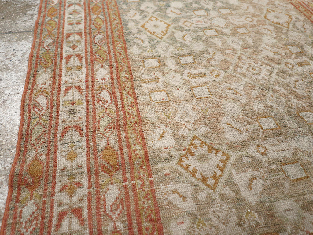 Antique Persian Malayer Accent Rug, No.32891 - Staging