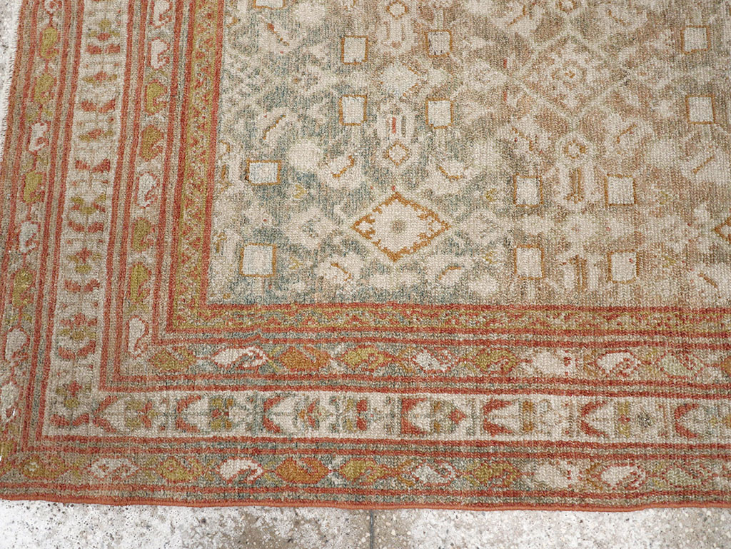 Antique Persian Malayer Accent Rug, No.32891 - Staging