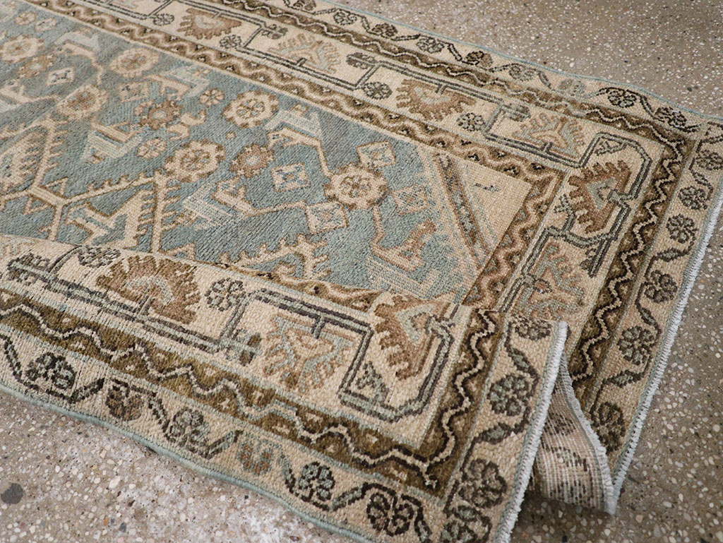 Vintage Persian Malayer Throw Rug, No.32892 - Staging