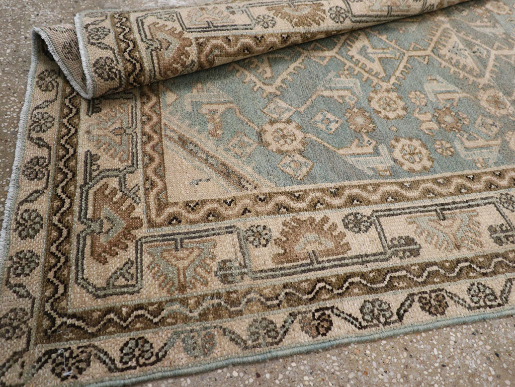 Vintage Persian Malayer Throw Rug, No.32892 - Staging