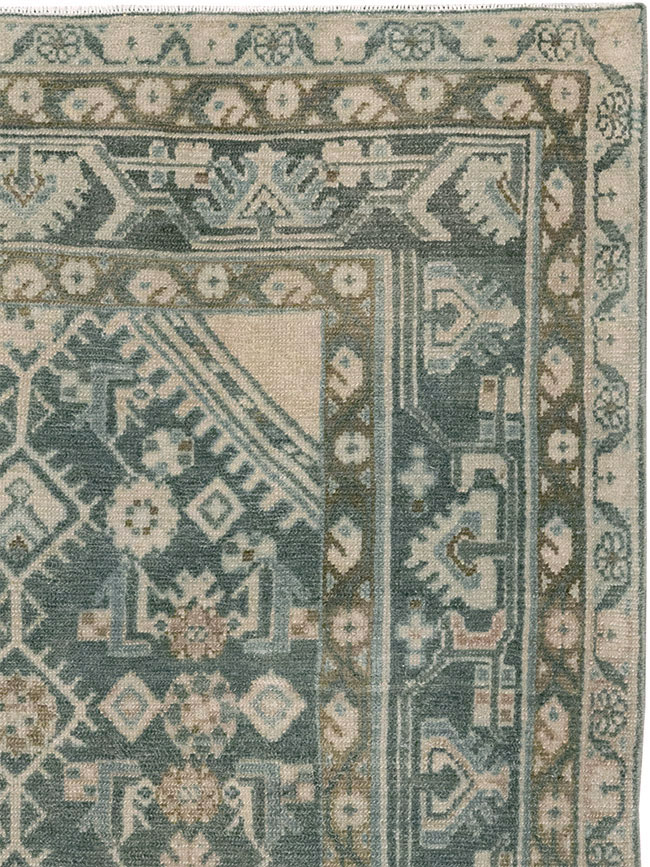 Vintage Persian Malayer Throw Rug, No.32894 - Staging