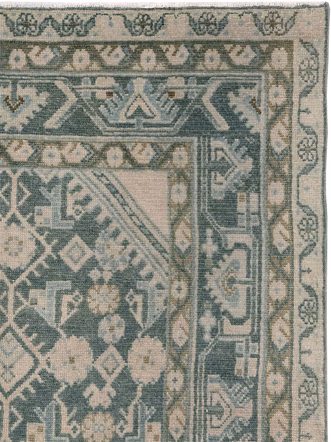 Vintage Persian Malayer Throw Rug, No.32894 - Staging