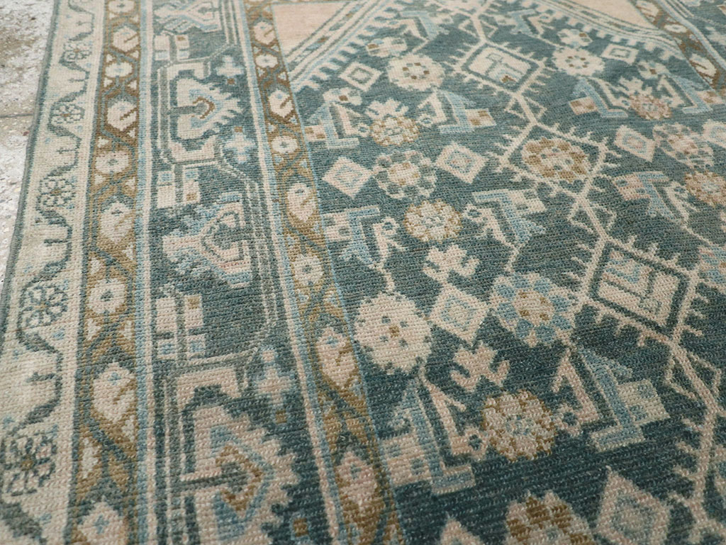 Vintage Persian Malayer Throw Rug, No.32894 - Staging