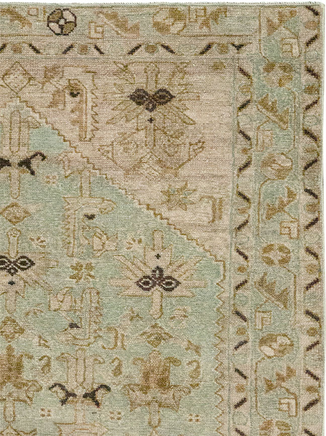Vintage Persian Malayer Throw Rug, No.32895 - Staging