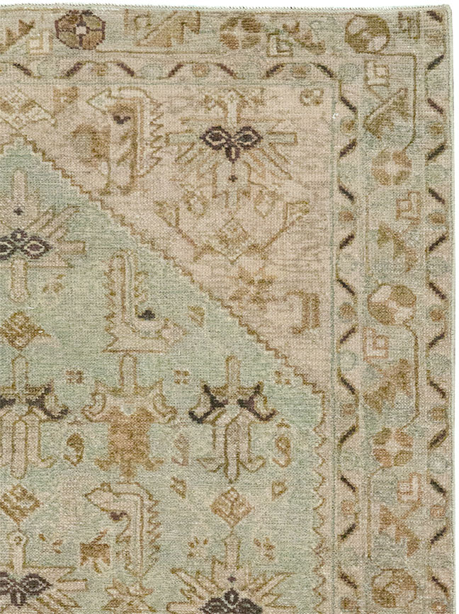 Vintage Persian Malayer Throw Rug, No.32895 - Staging