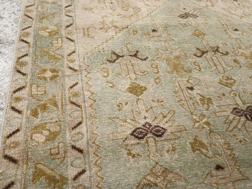 Vintage Persian Malayer Throw Rug, No.32895 - Staging