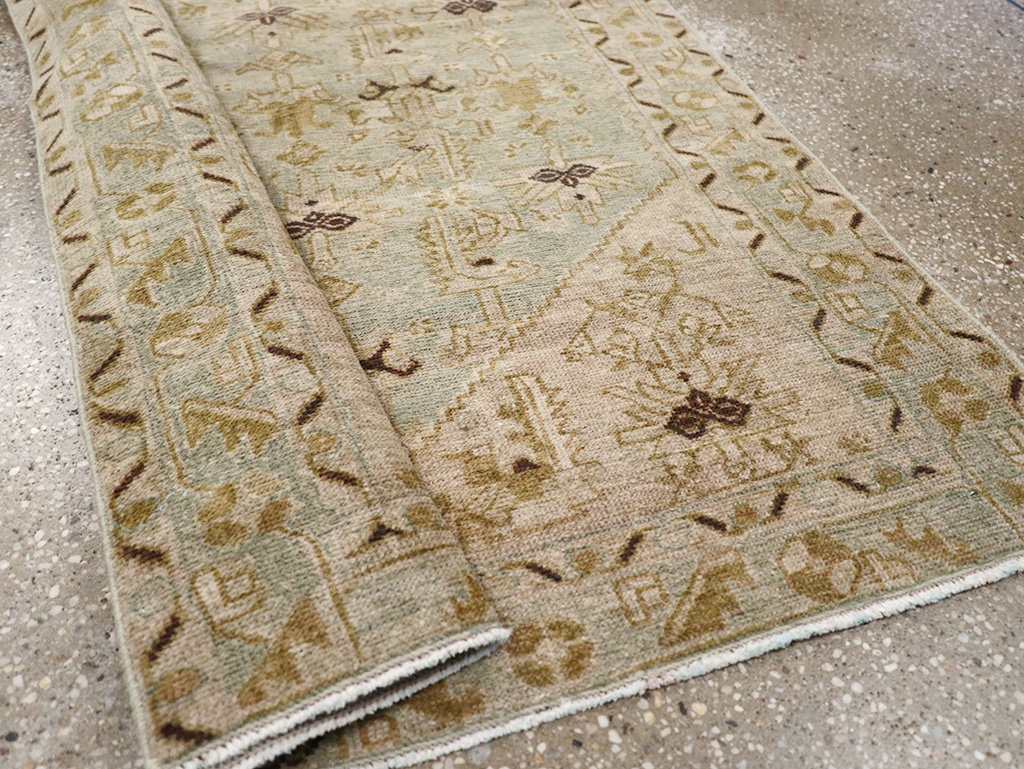 Vintage Persian Malayer Throw Rug, No.32895 - Staging
